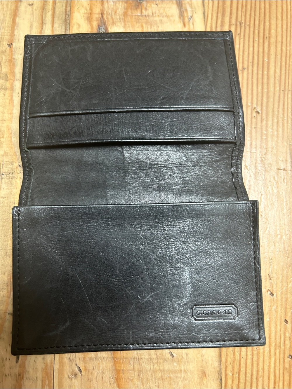 Coach original leather card wallet - Picture 2 of 6